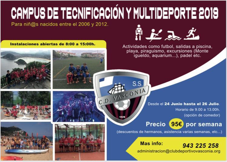 Campus De Tecnificacion Y Multideporte 2019 Club Deportivo Vasconia